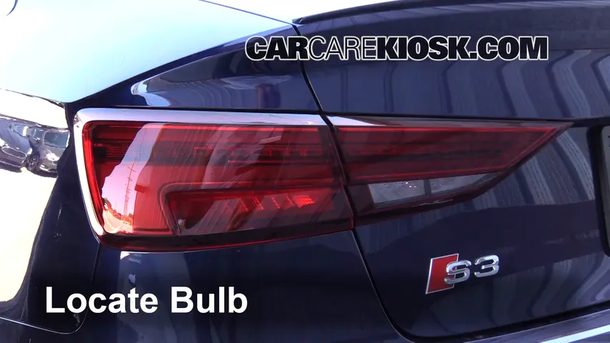 2017 Audi S3 Premium Plus 2.0L 4 Cyl. Turbo Lights Tail Light (replace bulb)